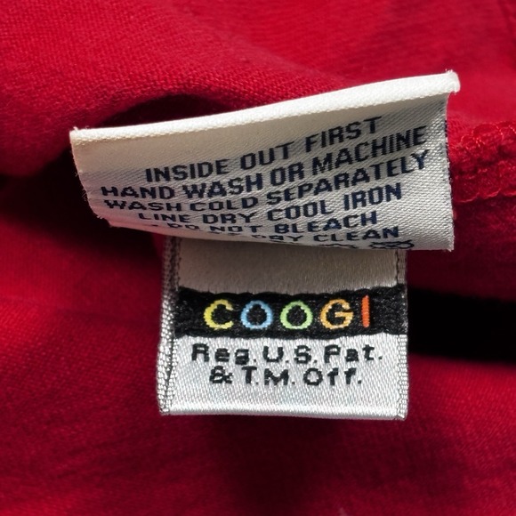 COOGI Embroidered Red Black Velour Short Sleeve Shirt Mens Size 2XL Vintage - Picture 12 of 15